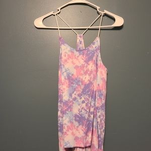 No boundaries tie dye tank top
